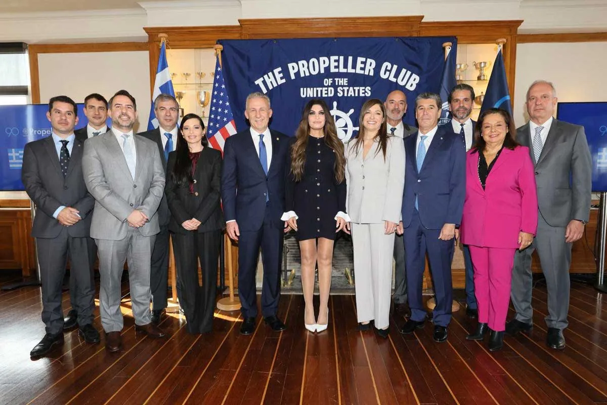 Το Propeller Club Πειραιά υποδέχεται την Πρέσβη των ΗΠΑ Kimberly Guilfoyle ως Επίτιμη Πρόεδρο